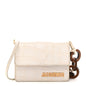Calfskin Crocodile Embossed Le Riviera White