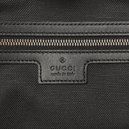 GG Calfskin Embossed Emblem Large Tote Bag Black