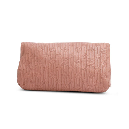 Louis Vuitton Pink Calfskin Quilted Monogram Altair Clutch