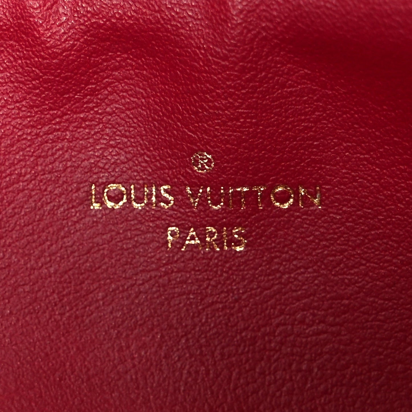 Monogram Pochette Felicie Chain Wallet Fuchsia