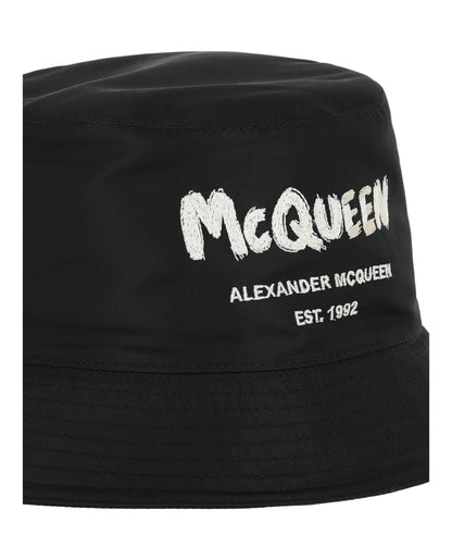 Alexander McQueen Mens Graffiti Bucket Hat