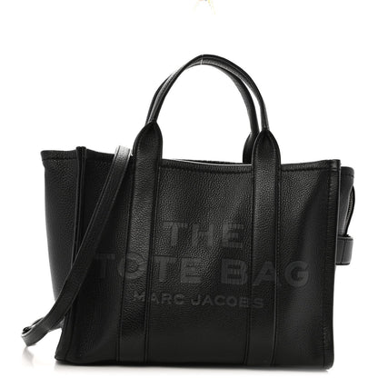Grained Calfskin Medium The Tote Bag Black