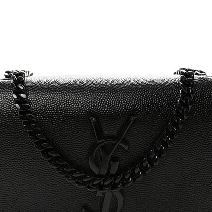 Grain De Poudre Small Monogram Monochrome Kate Satchel Black