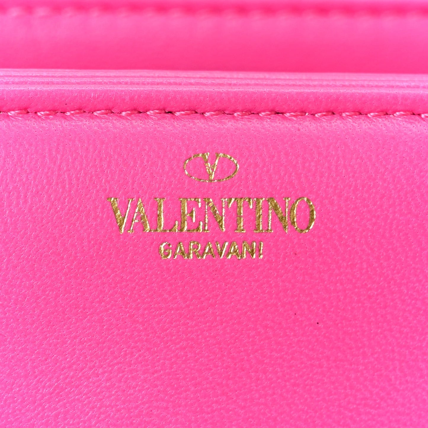 Nappa Monochrome One Stud Chain Clutch Pink PP