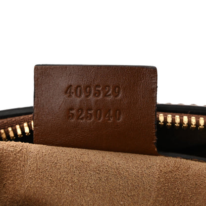 GG Supreme Monogram Cuoio Toscano Small Boston Beige Ebony Cuir