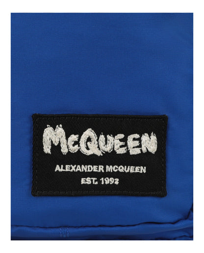 Alexander McQueen Mens Logo Crossbody Camera Bag
