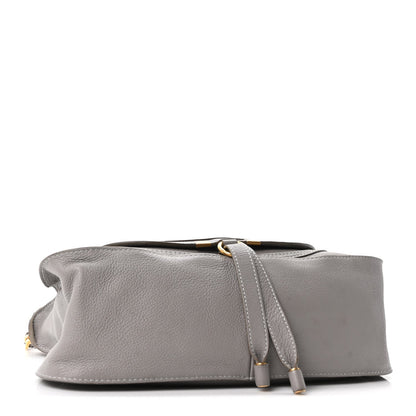 Calfskin Medium Marcie Satchel Cashmere Grey