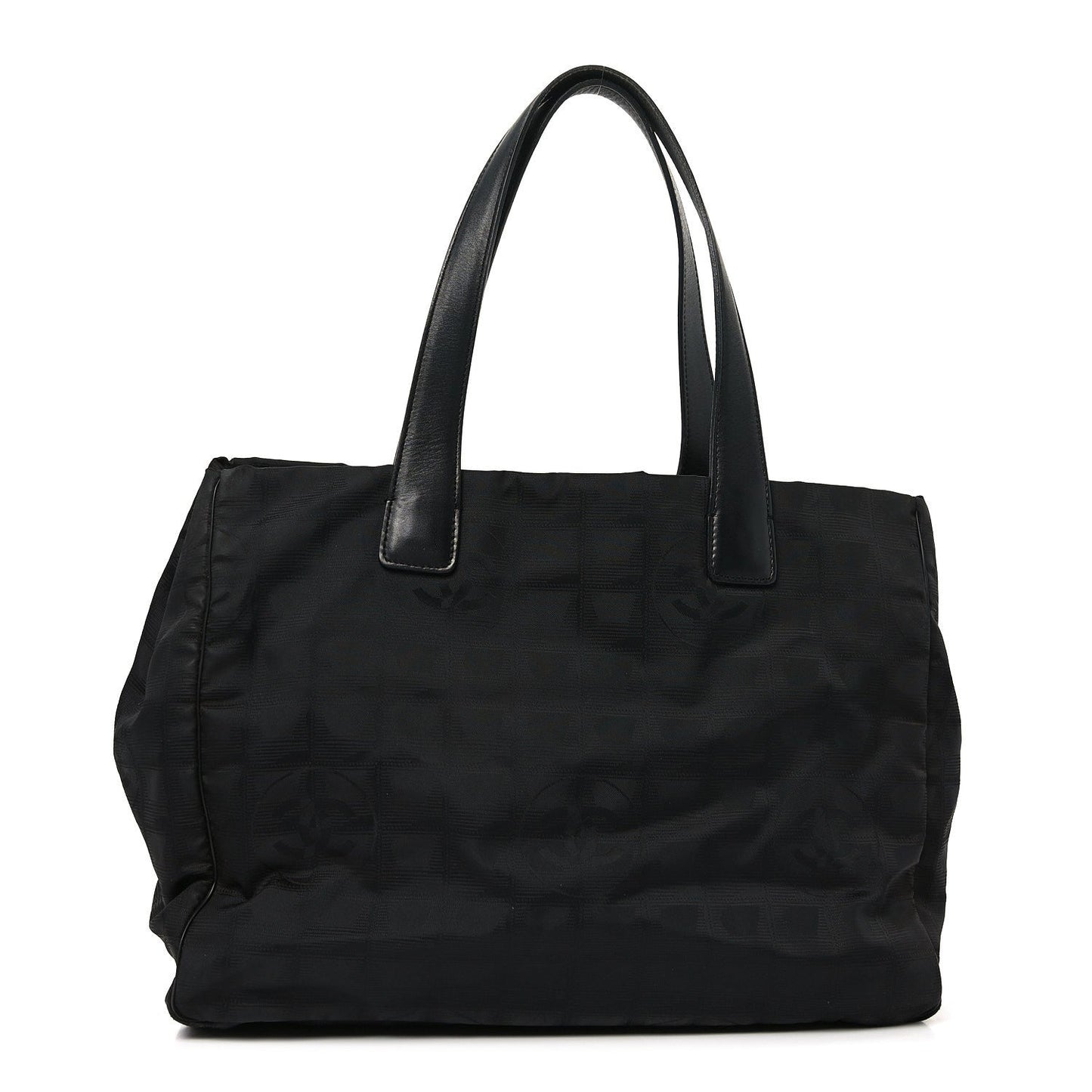 Nylon Large Travel Tote Black