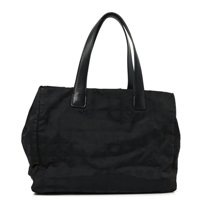 Nylon Large Travel Tote Black