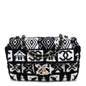Cashmere Knit Coco Neige Flap Black White