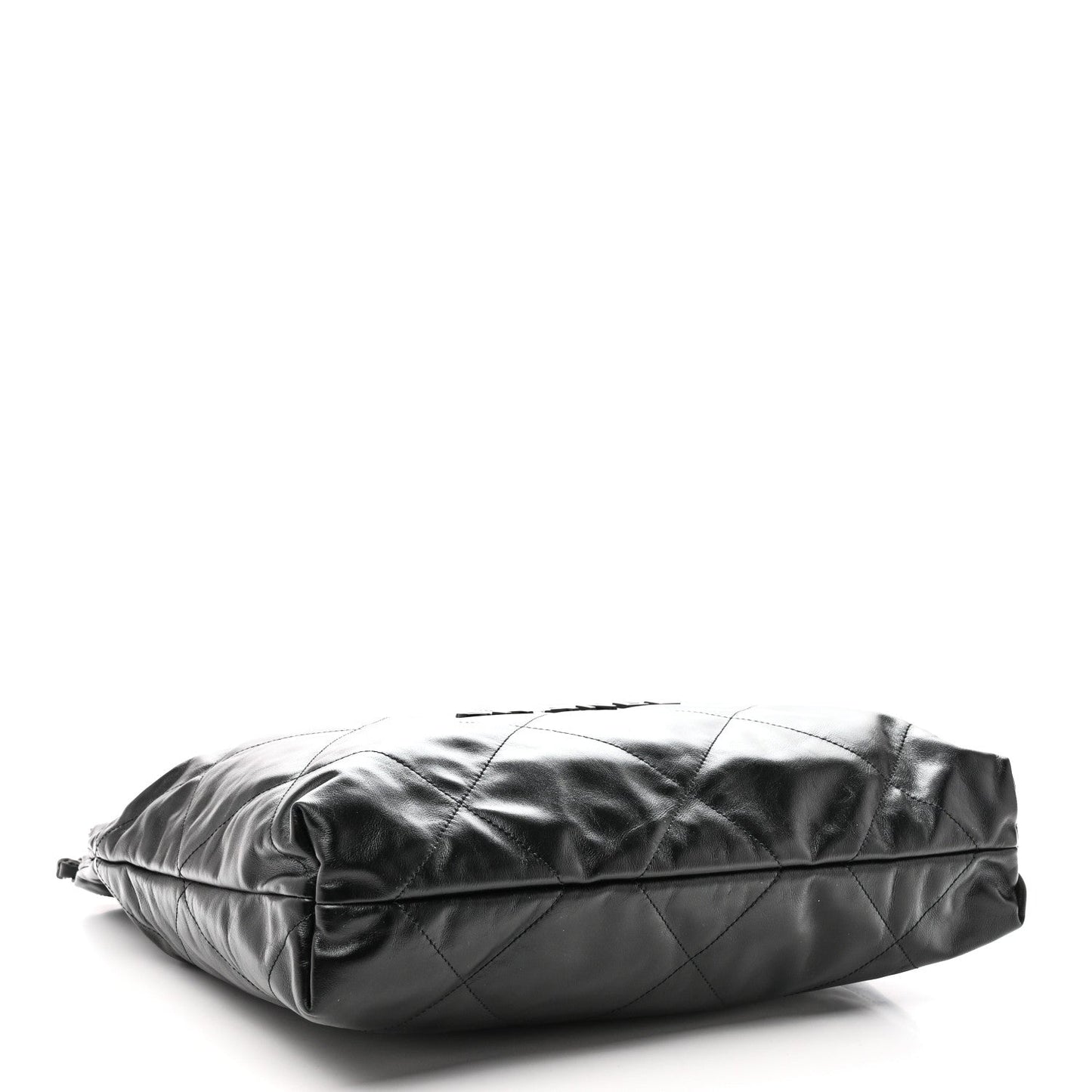 Shiny Calfskin Quilted Chanel 22 So Black