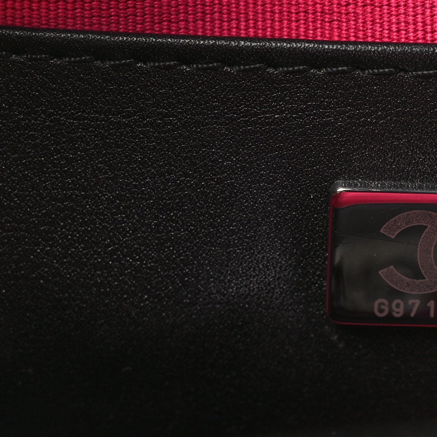 Satin Quilted Walk Of Fame Star Bag Fuchsia Black