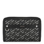 Coated Canvas La Greca Signature  Black Gray