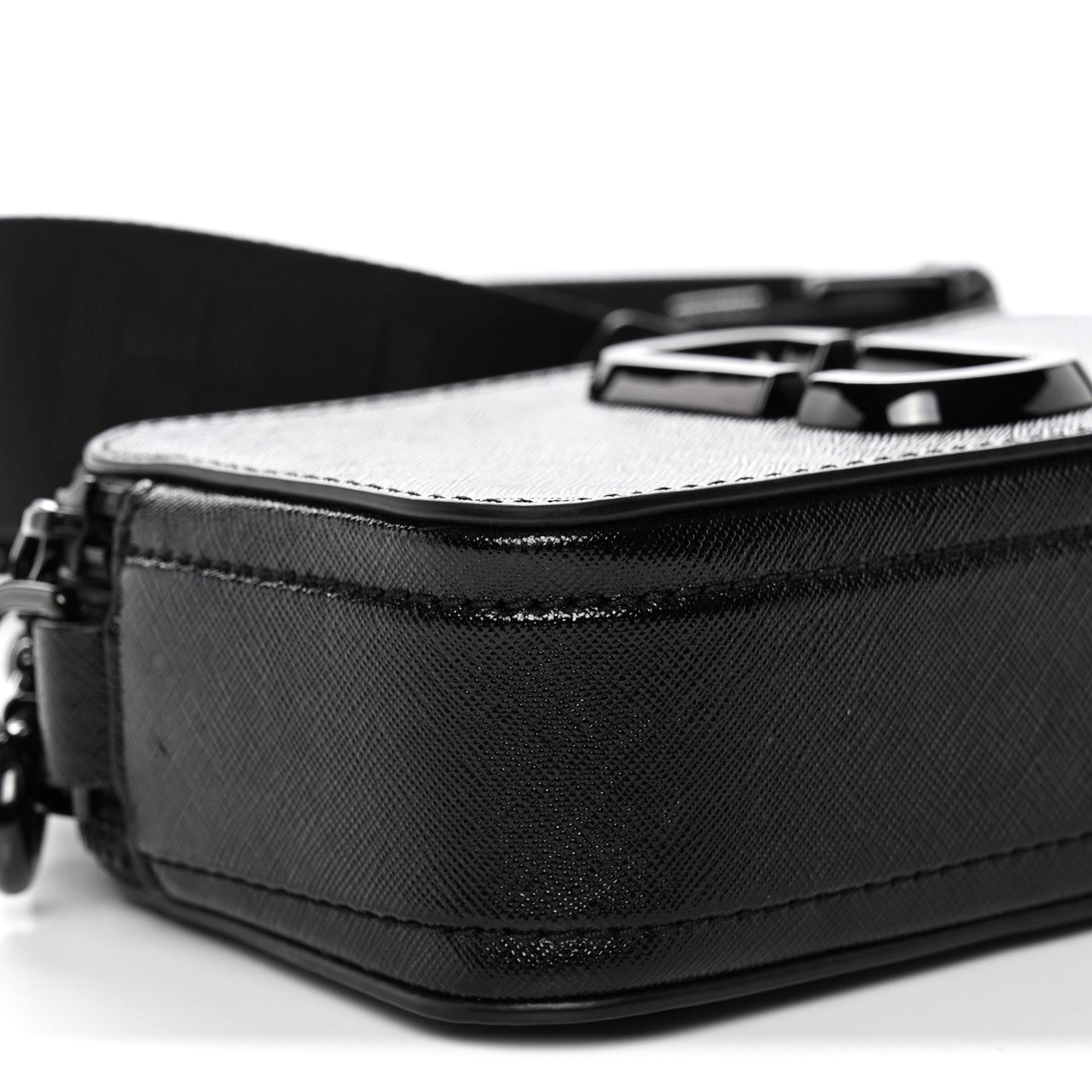 Saffiano Snapshot Camera Bag Black