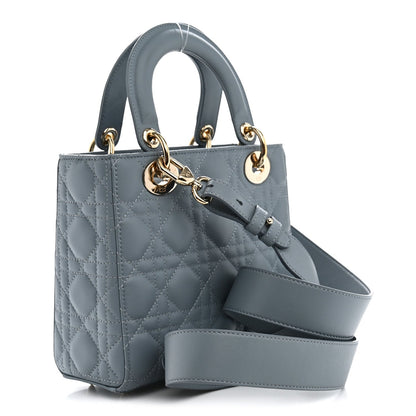 Lambskin Cannage Small My ABCDior Lady Dior Cloud Blue