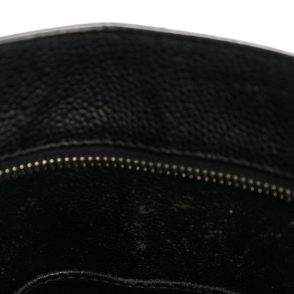 Caviar Quilted Medallion Tote Black