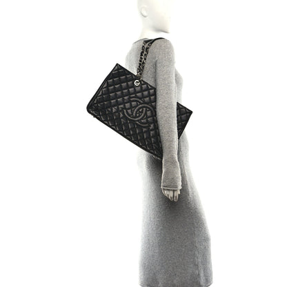 Caviar Quilted XL Grand Shopping Tote GST Black