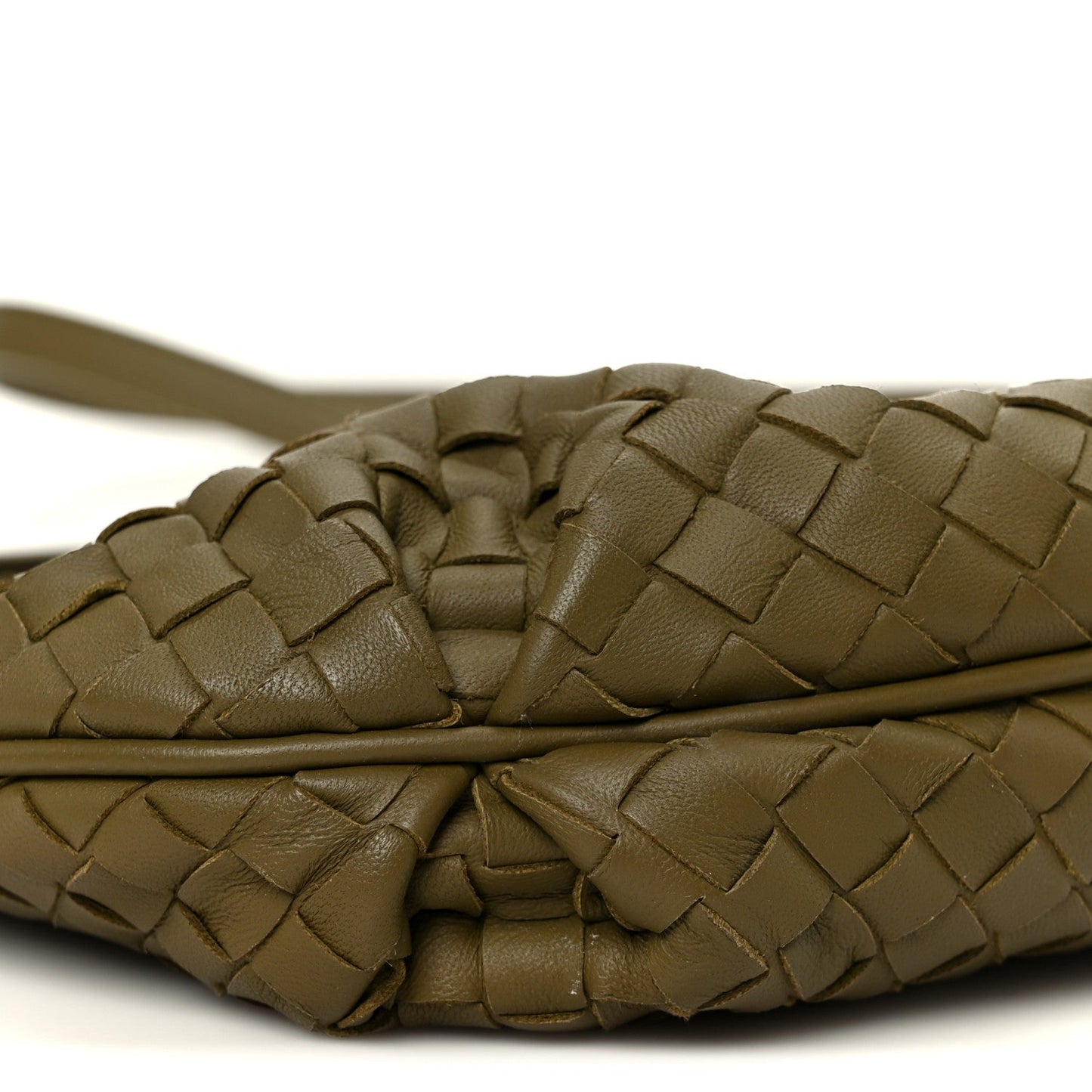 Nappa Intrecciato Crossbody Olive
