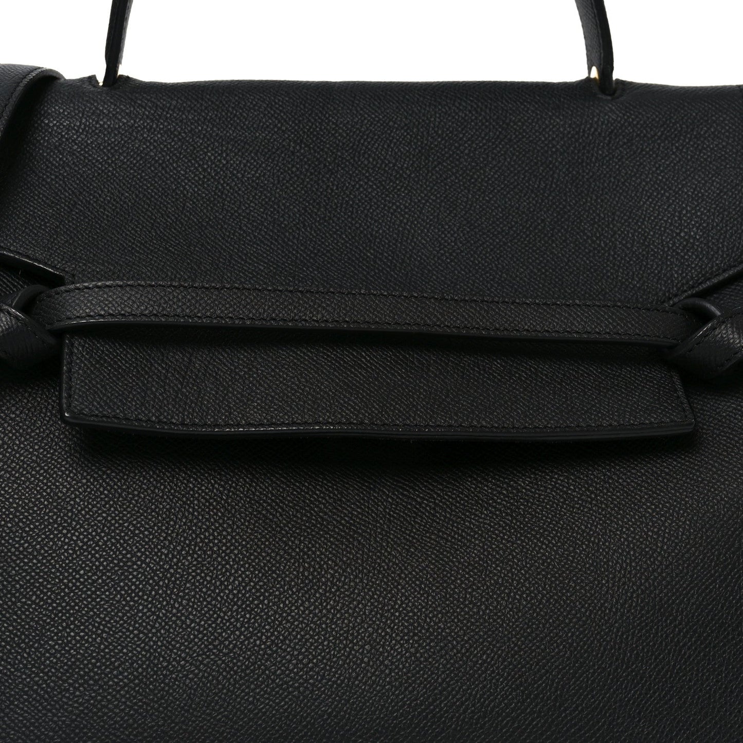 Grained Calfskin Mini Belt Bag Black
