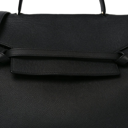 Grained Calfskin Mini Belt Bag Black
