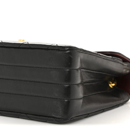 Lambskin Quilted Small Single Flap Black