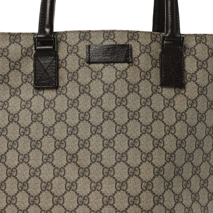 GG Plus Monogram Small Vertical Tote Dark Brown