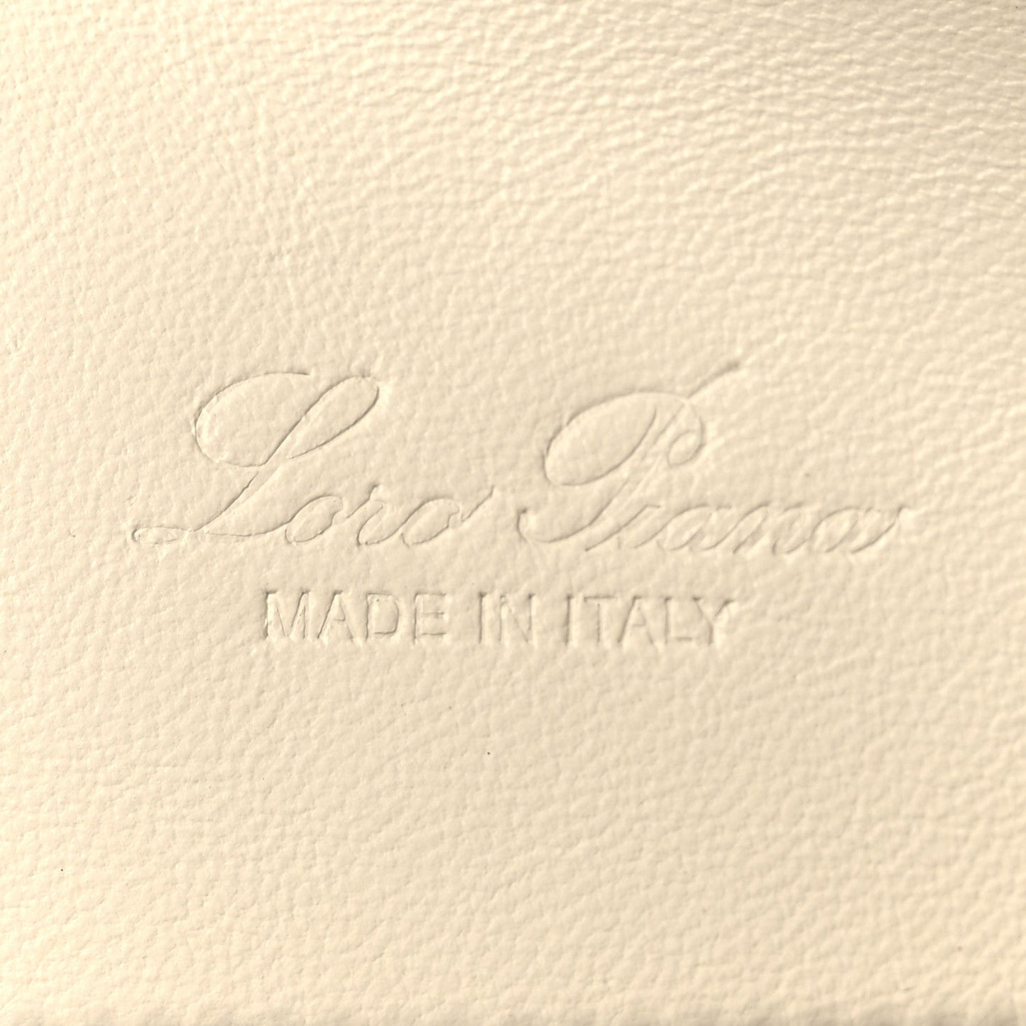 Grained Calfskin L19 Extra Pocket Pouch  Whisper White