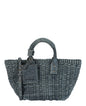 Balenciaga Womens Bistro Xs Basket Top Handle Bag In Denim
