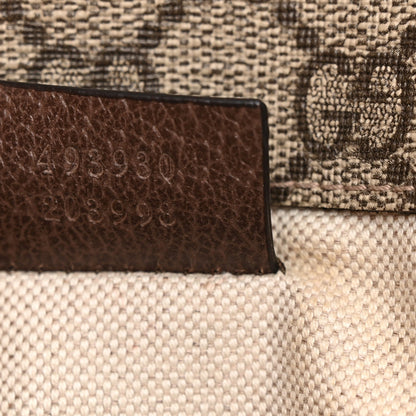 GG Supreme Monogram Neo Vintage Web Belt Bag Brown