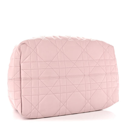 Calfskin Macrocannage Medium Toujours Powder Pink