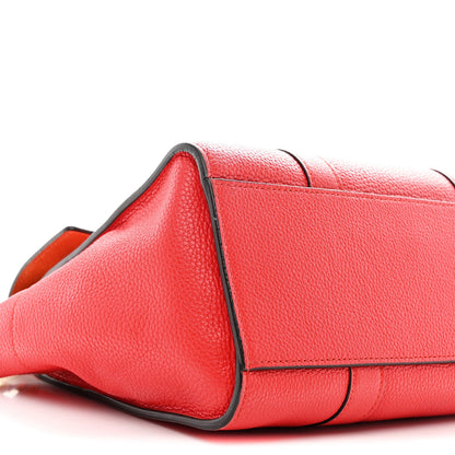 Classic Grain Small Bayswater Satchel Scarlet Red