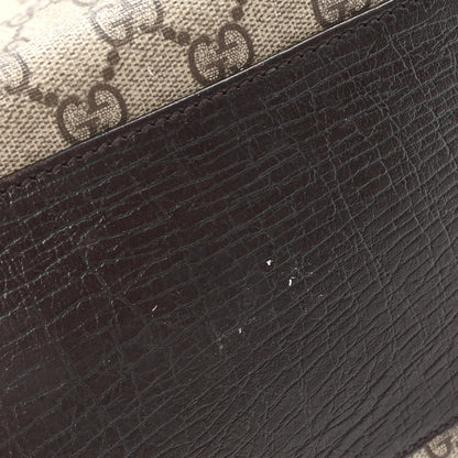 GG Plus Monogram Small Vertical Tote Dark Brown
