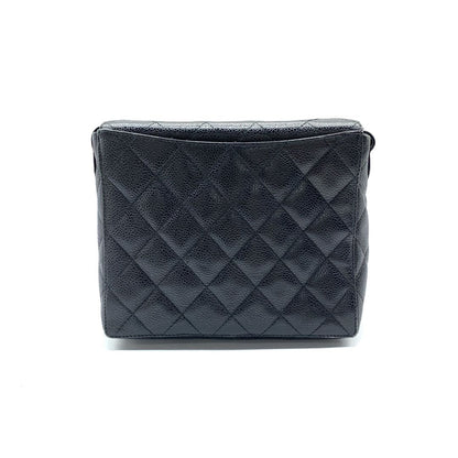 Chanel Straight Flap Caviar Leather Shoulder Bag