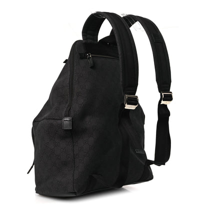 Denim Monogram Medium Backpack Black