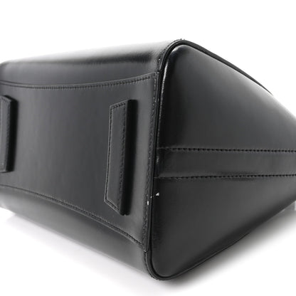 Shiny Lord Calfskin Small Antigona Black
