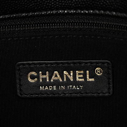 Caviar Quilted Small CC You Flap Black