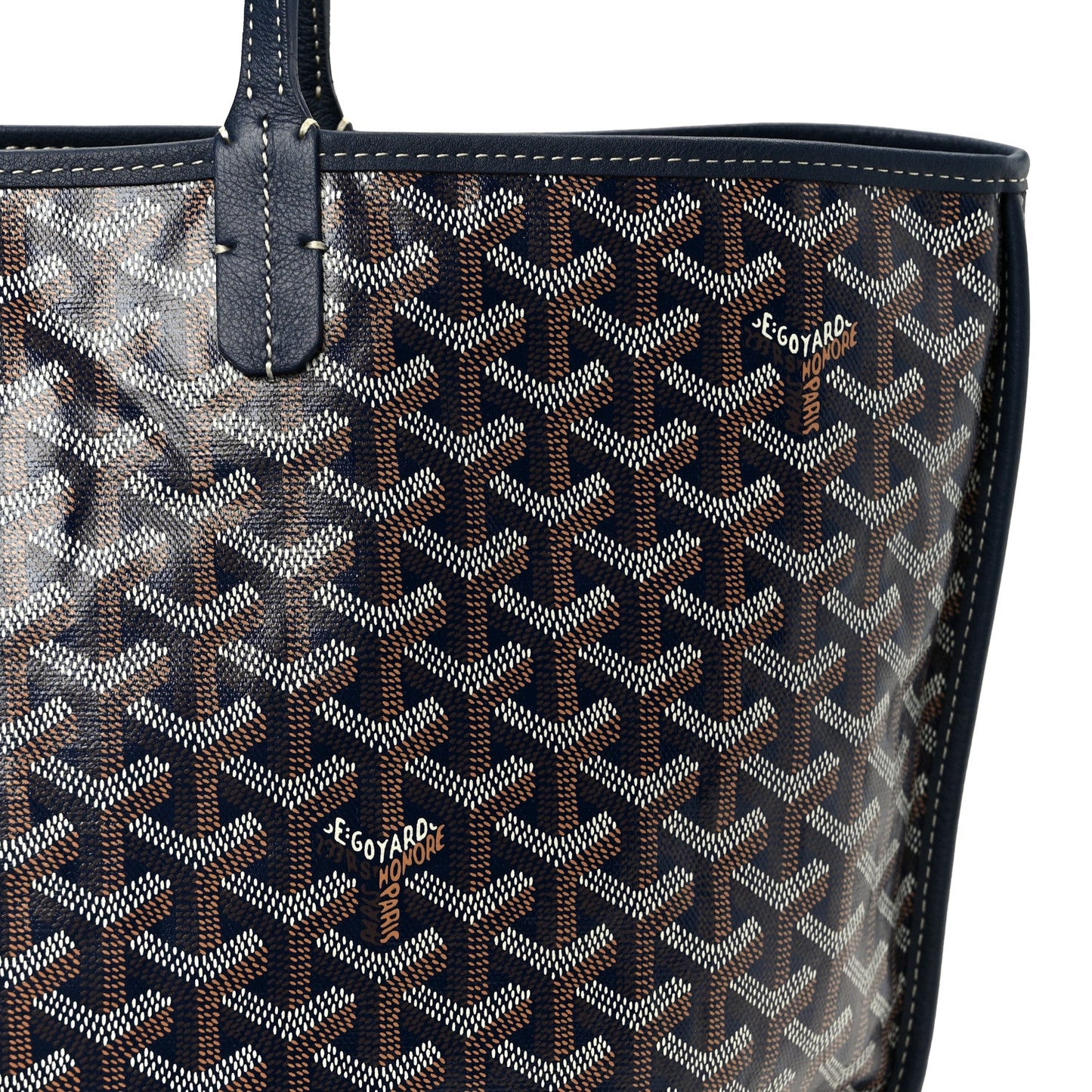 Goyardine Reversible Anjou PM Navy