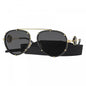 Versace Sunglasses Aviator Full Rim, Black Frame and Dark Grey Lens VE2232143887