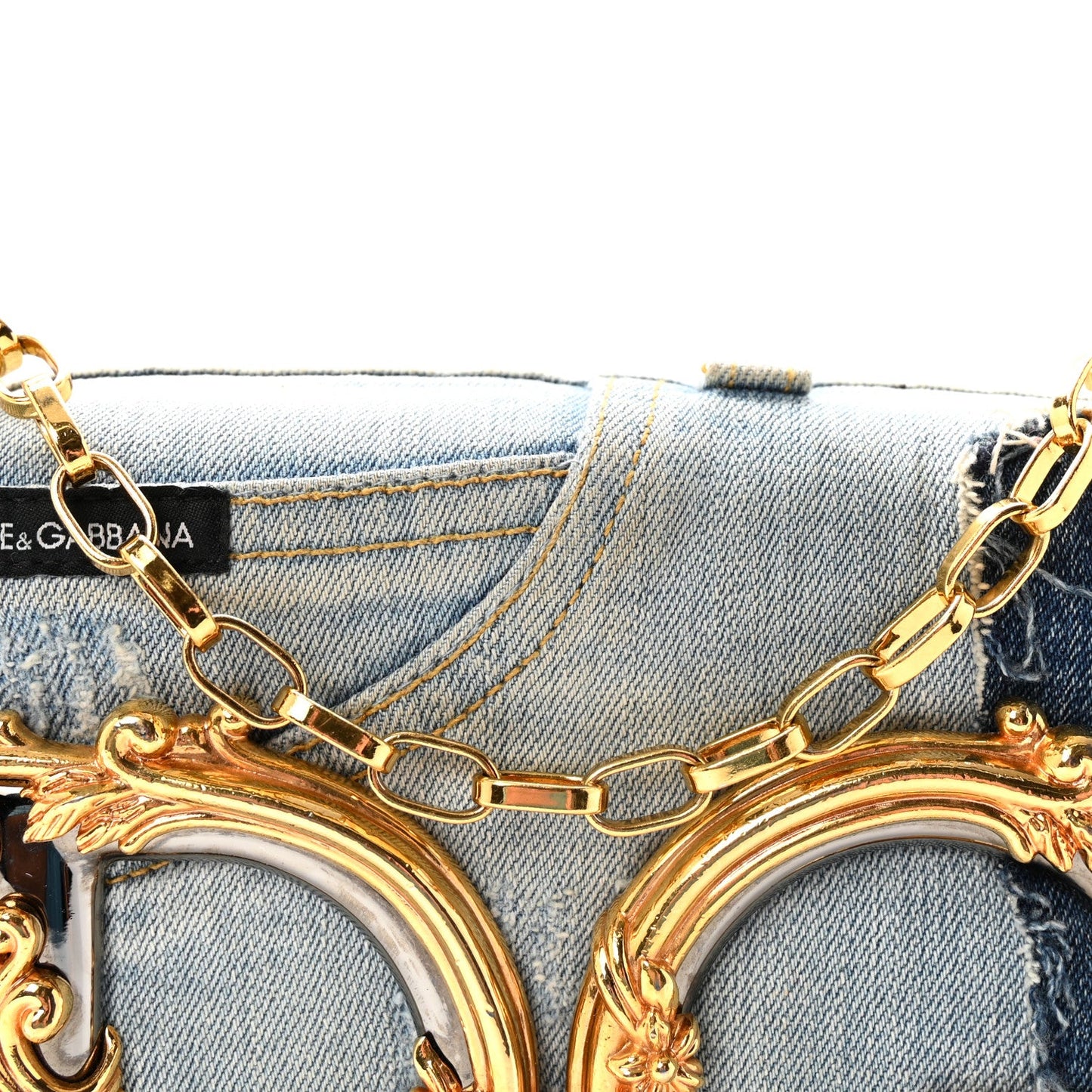Denim DG Girls Shoulder Bag Blue