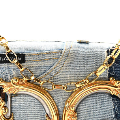 Denim DG Girls Shoulder Bag Blue