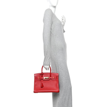 Epsom BIRKIN 30 Rouge Casaque