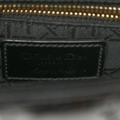 Patent Cannage Mini Lady Dior Black