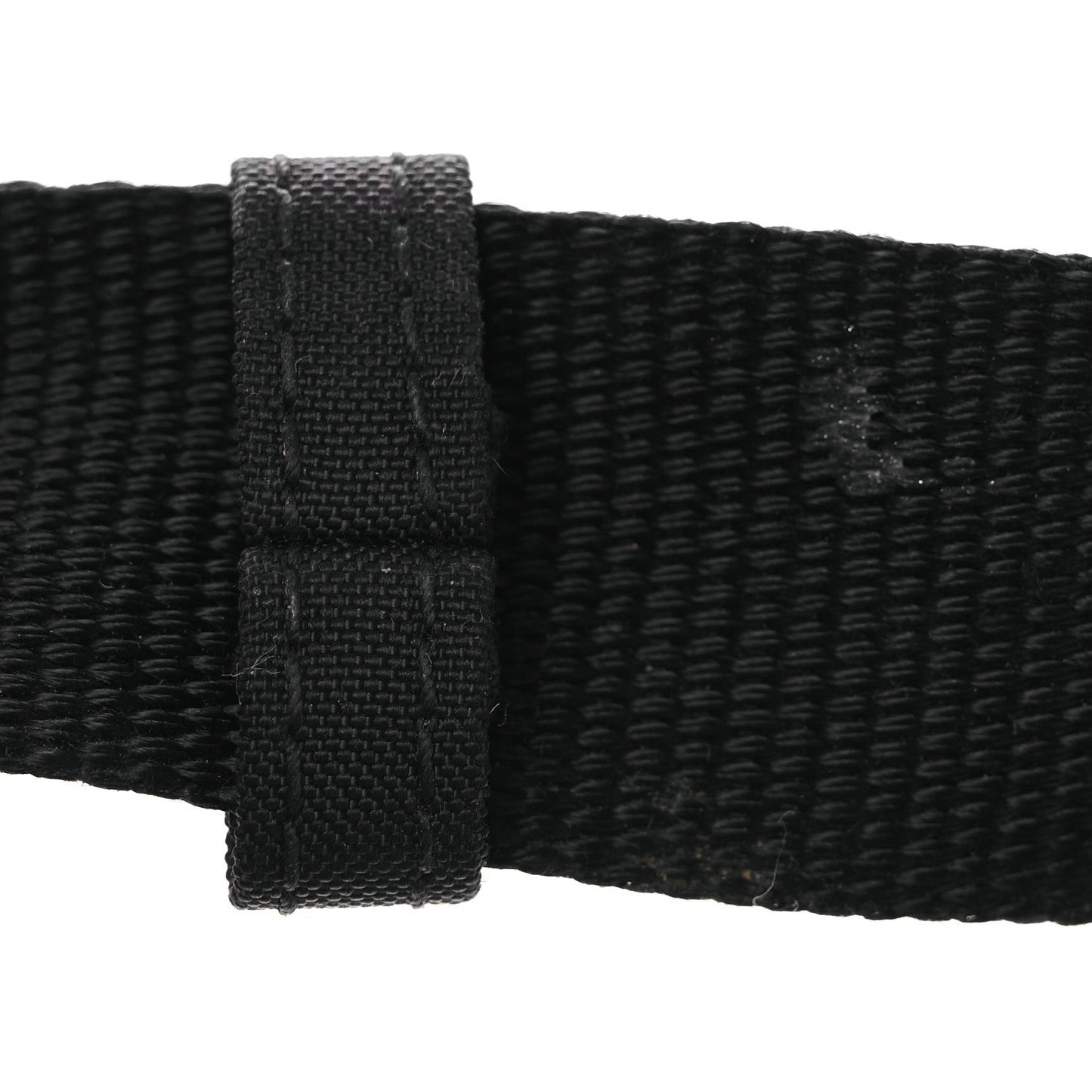 Recycled Sport Nylon Logo Embroidered Wheel Sling Bag Black White