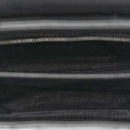 Calfskin Y Quilted Monogram Toy Loulou Crossbody Bag Black