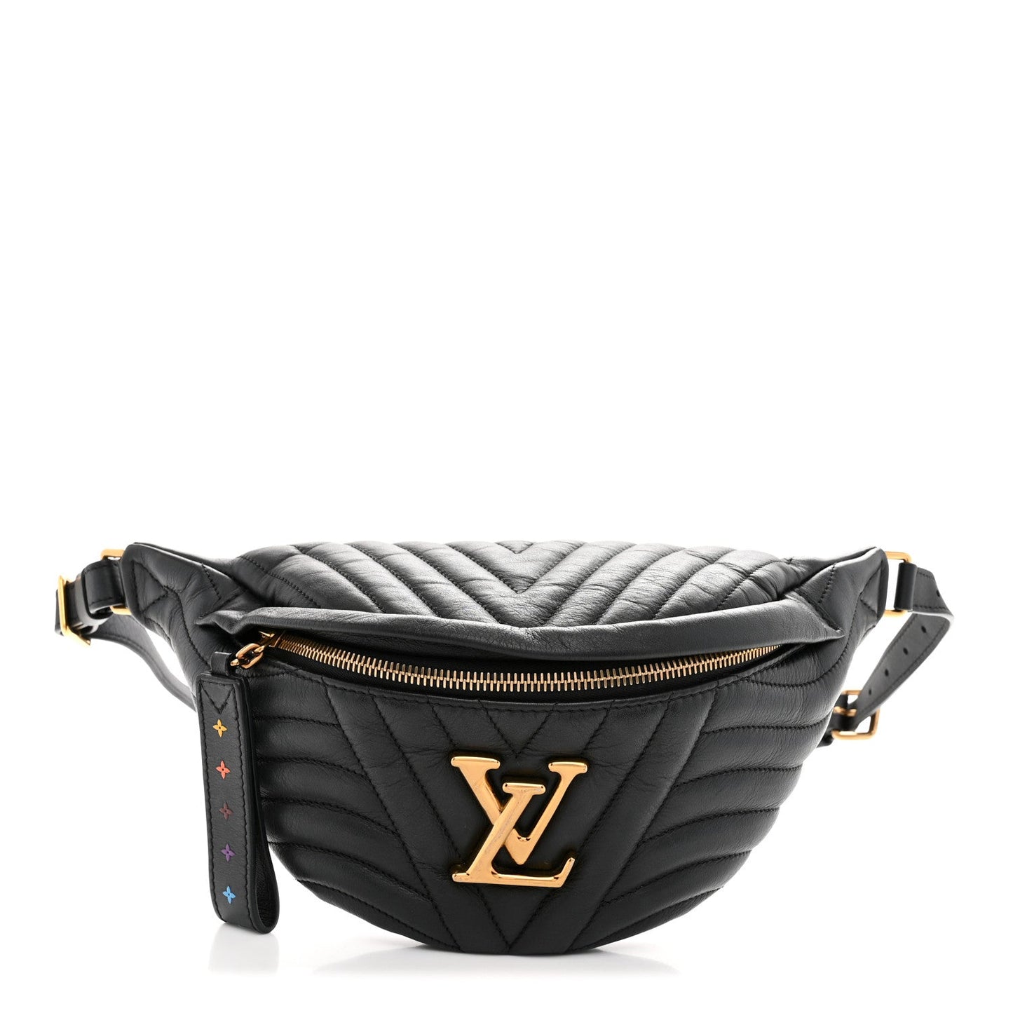 Calfskin Quilted New Wave Bumbag Black