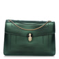 Iridescent Calfskin Serpenti Forever Shoulder Bag Emerald Green