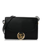 Textured Calfskin Small Torchon GG Ring Shoulder Bag Black