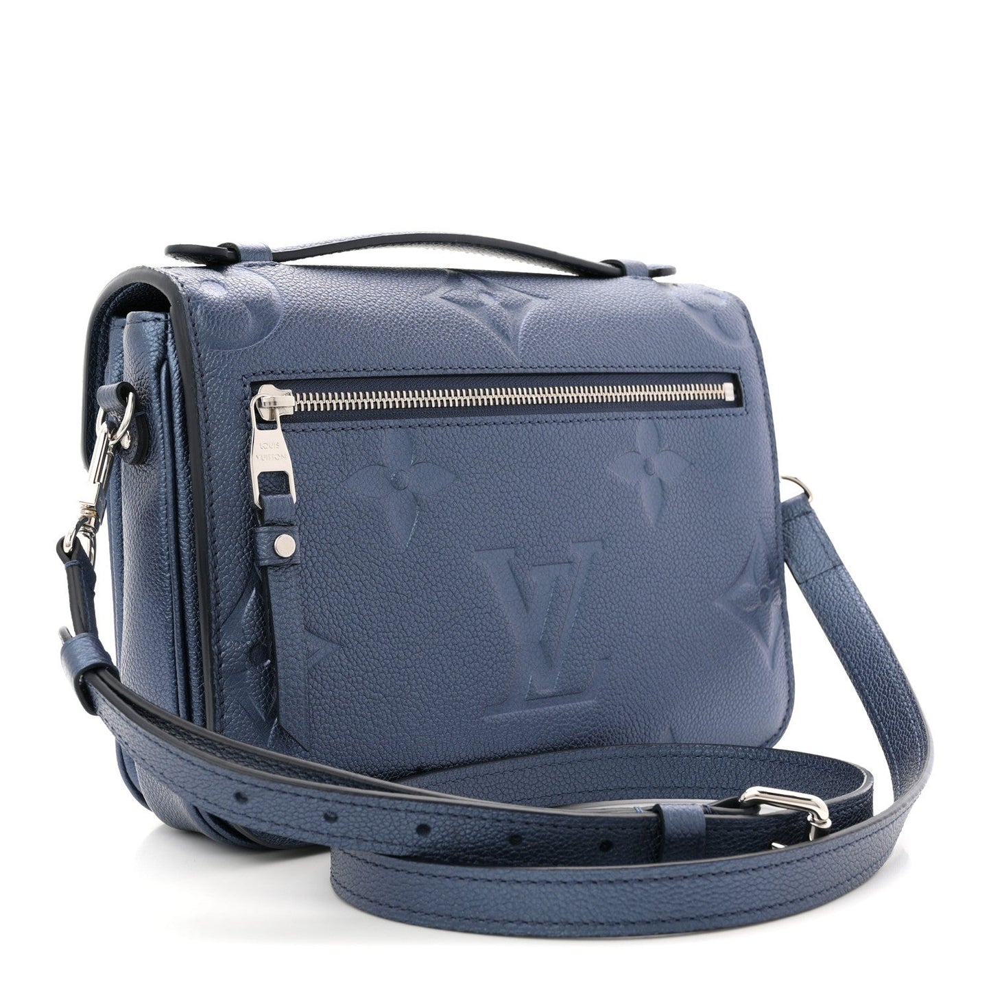 Metallic Empreinte Monogram Giant Pochette Metis Navy Nacre