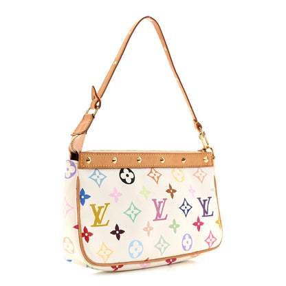 Monogram Multicolor Pochette Accessories White
