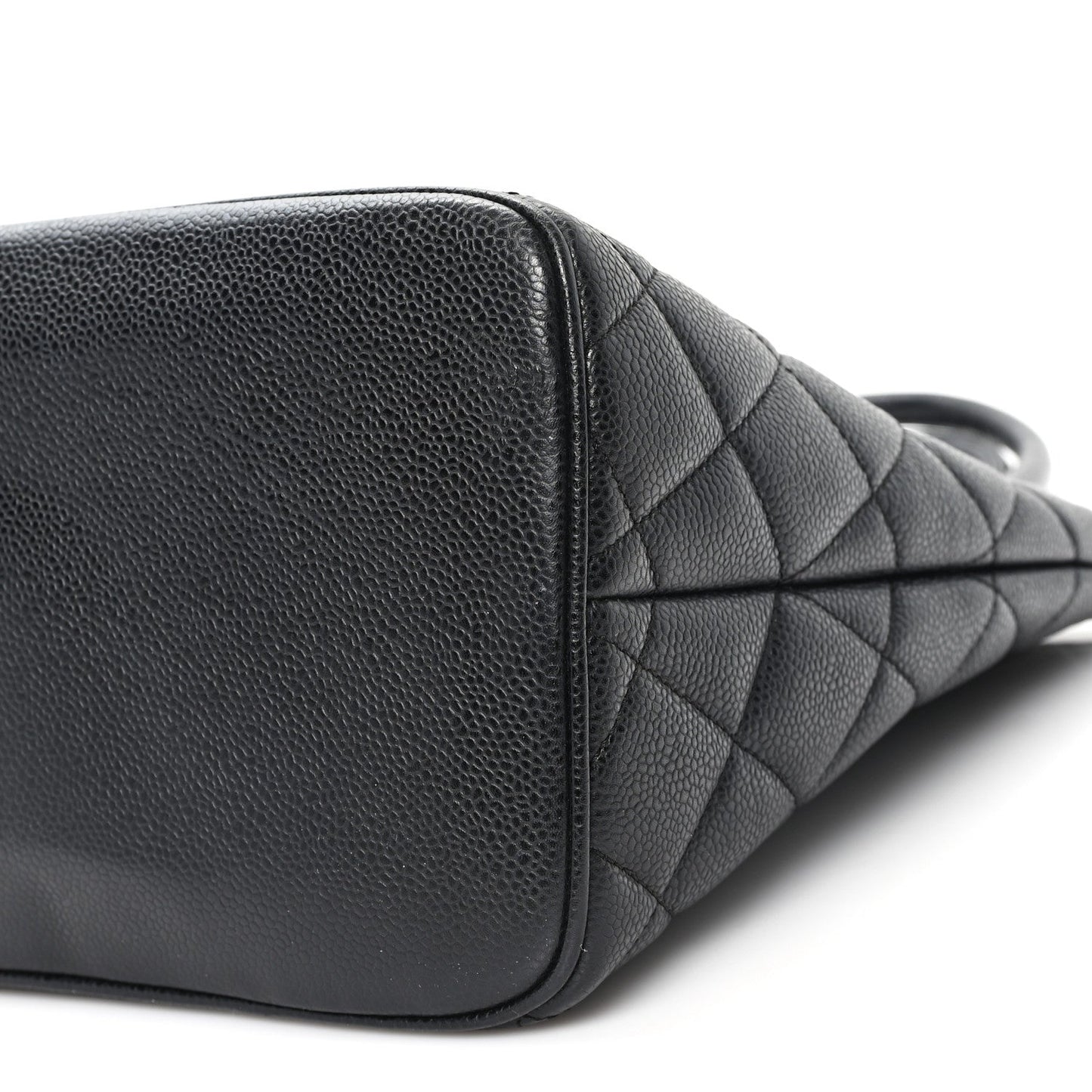 Caviar Quilted Medallion Tote Black